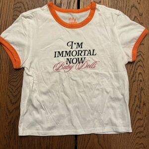 Taylor Swift I'M IMMORTAL NOW BABY DOLLS BABY T-SHIRT Crop TLOAS Tee‎